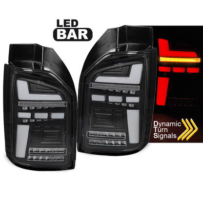 LED BAR Rücklichter Schwarz SEQ passend für VW T6.T6.1 15-21 OEM LED