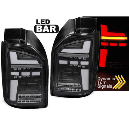 LED BAR Rücklichter Schwarz SEQ passend für VW T6.1 20- OEM-Birne