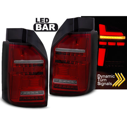 LED BAR Rücklichter Rot Rauch SEQ passend für VW T6.1 20- OEM-Birne