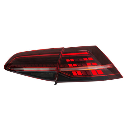 Voll LED Rücklichter Dunkelrot passend für Volkswagen Golf 7/7.5 2012-2020