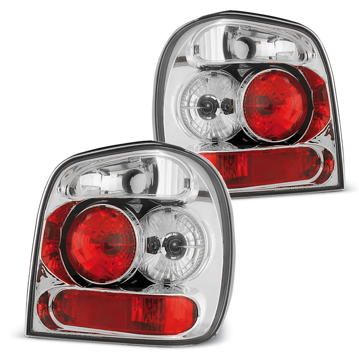 Rücklichter Chrom passend für VW Polo 6N 10.94-09.99