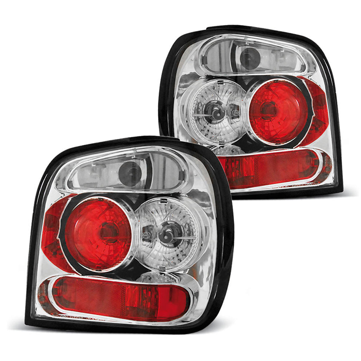 Rücklichter Chrom passend für VW Polo 6N2 10.99-10.01