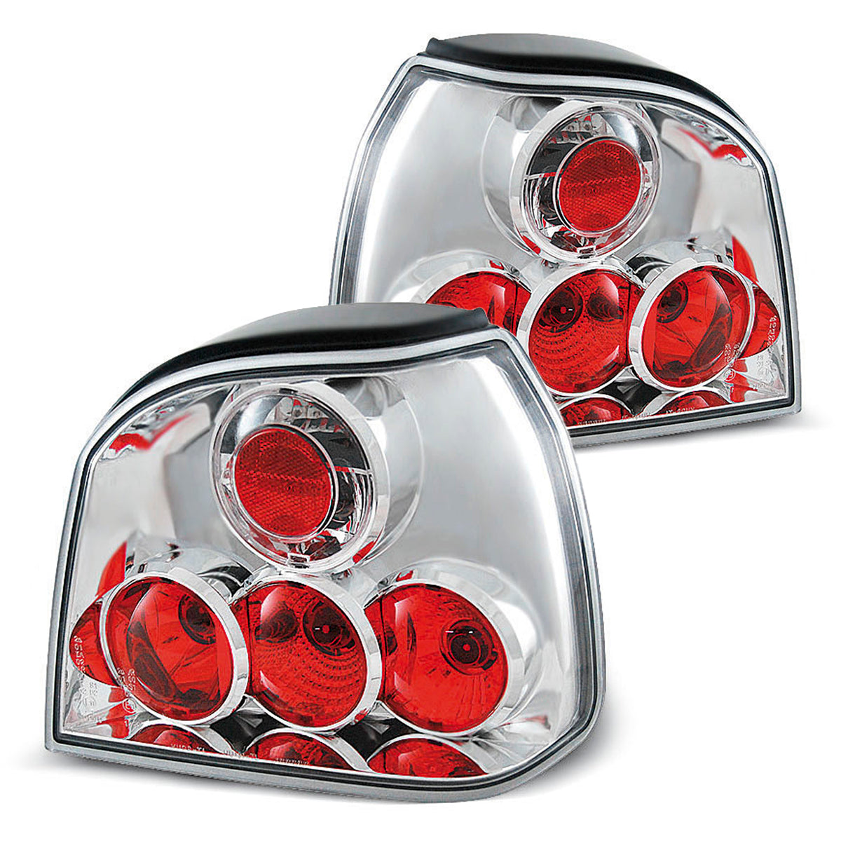 Rücklichter Chrom passend für VW Golf 3 09.91-08.97