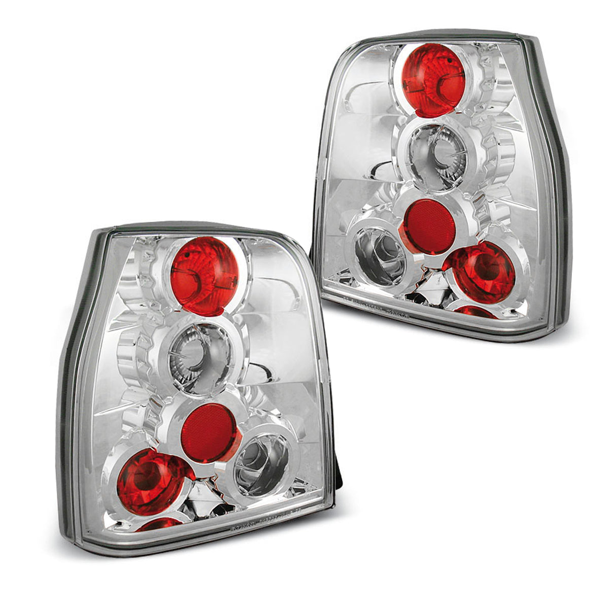 Rücklichter Chrom passend für VW Lupo 09.98-05