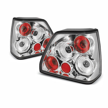 Rücklichter Chrom passend für VW Golf 2 08.83-08.91