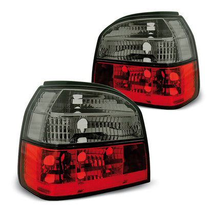 Rücklichter Rot Rauch passend für VW Golf 3 09.91-08.97