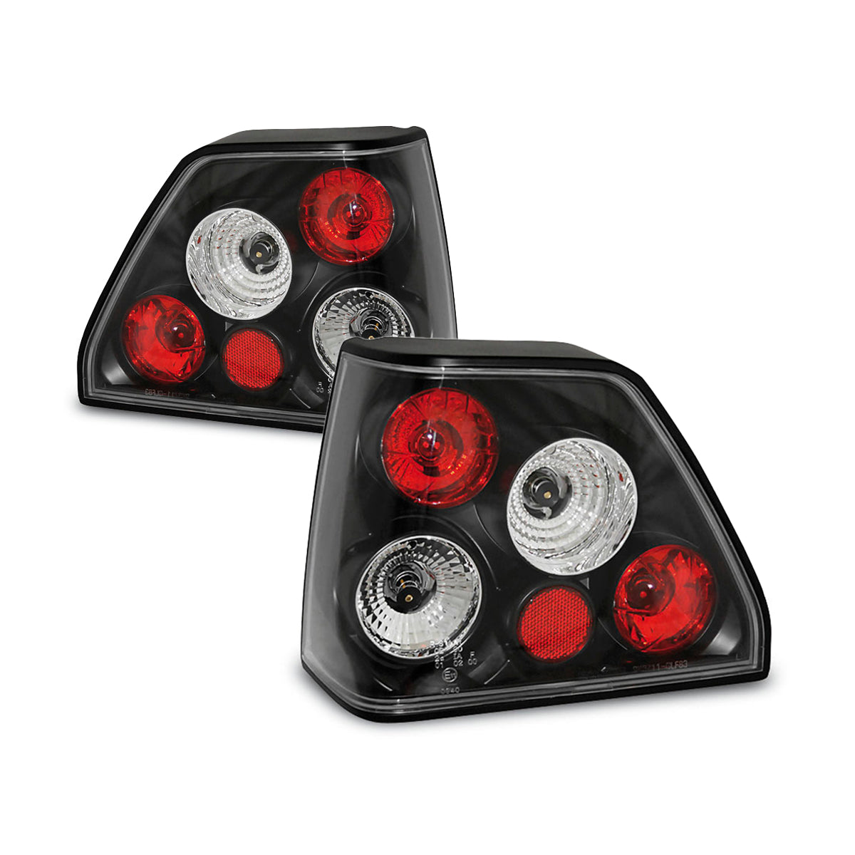 Rücklicht Schwarz passend für VW Golf 2 08.83-08.91