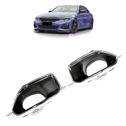 Chrom Auspuffendrohre passend für BMW 3er G20 G21 340i 2019-2022