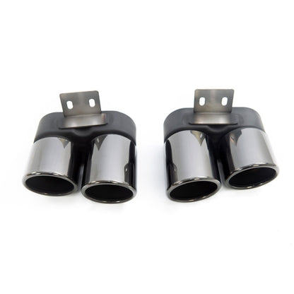 Schwarze Auspuffendrohre passend für BMW 5er F10 F11 2009-2016