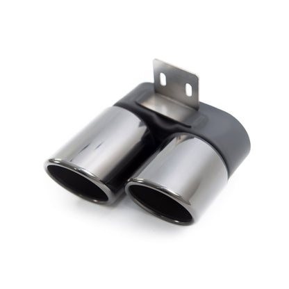 Schwarze Auspuffendrohre passend für BMW 5er F10 F11 2009-2016