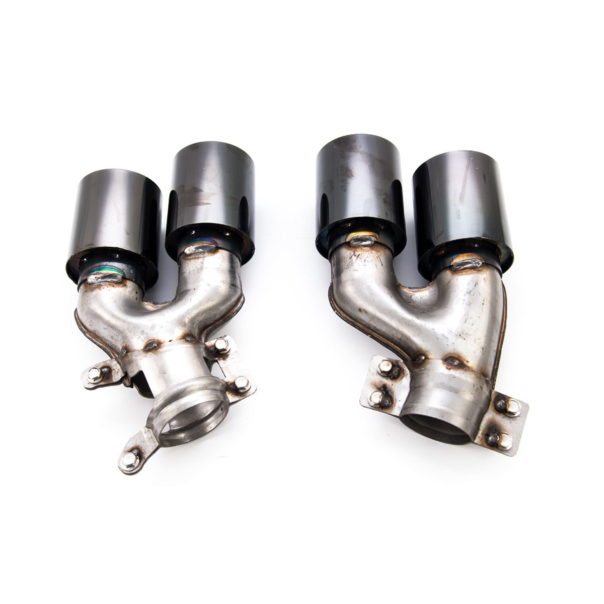 Schwarze Auspuffendrohre passend für BMW 5er G30 G31 2016-2020