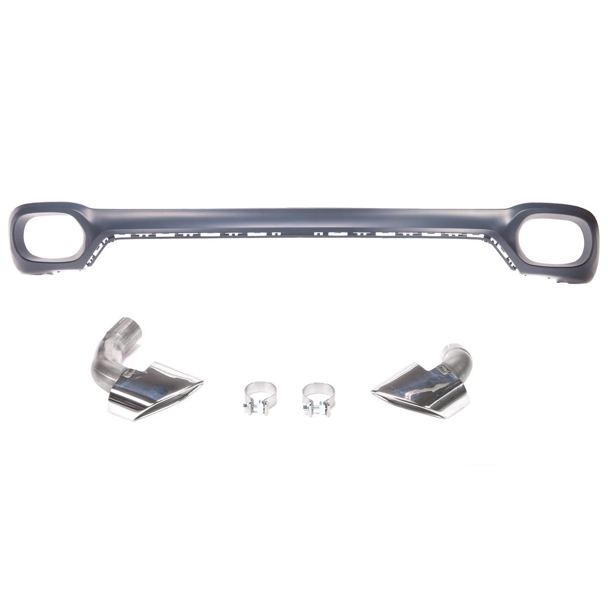 Chrom Edelstahl Auspuff Endrohre passend für BMW X6 (F16) 2014-2019