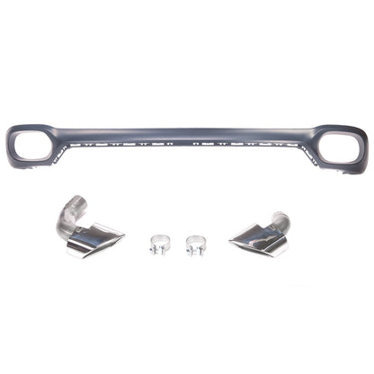 Chrom Edelstahl Auspuff Endrohre passend für BMW X6 (F16) 2014-2019