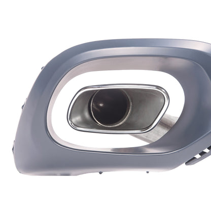 Chrom Edelstahl Auspuff Endrohre passend für BMW X6 (F16) 2014-2019