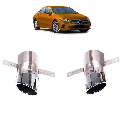 Chrom Auspuffendrohre passend für Mercedes W177 V177 C118 H247 X247 2018+