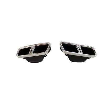 Verchromte Auspuffendrohre passend für Mercedes W205 W213 W166 X253 W222 2015-2020