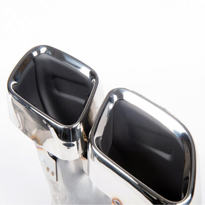 Chrom Auspuffendrohre passend für Mercedes C-Klasse W205 GLC X253 2019-2021