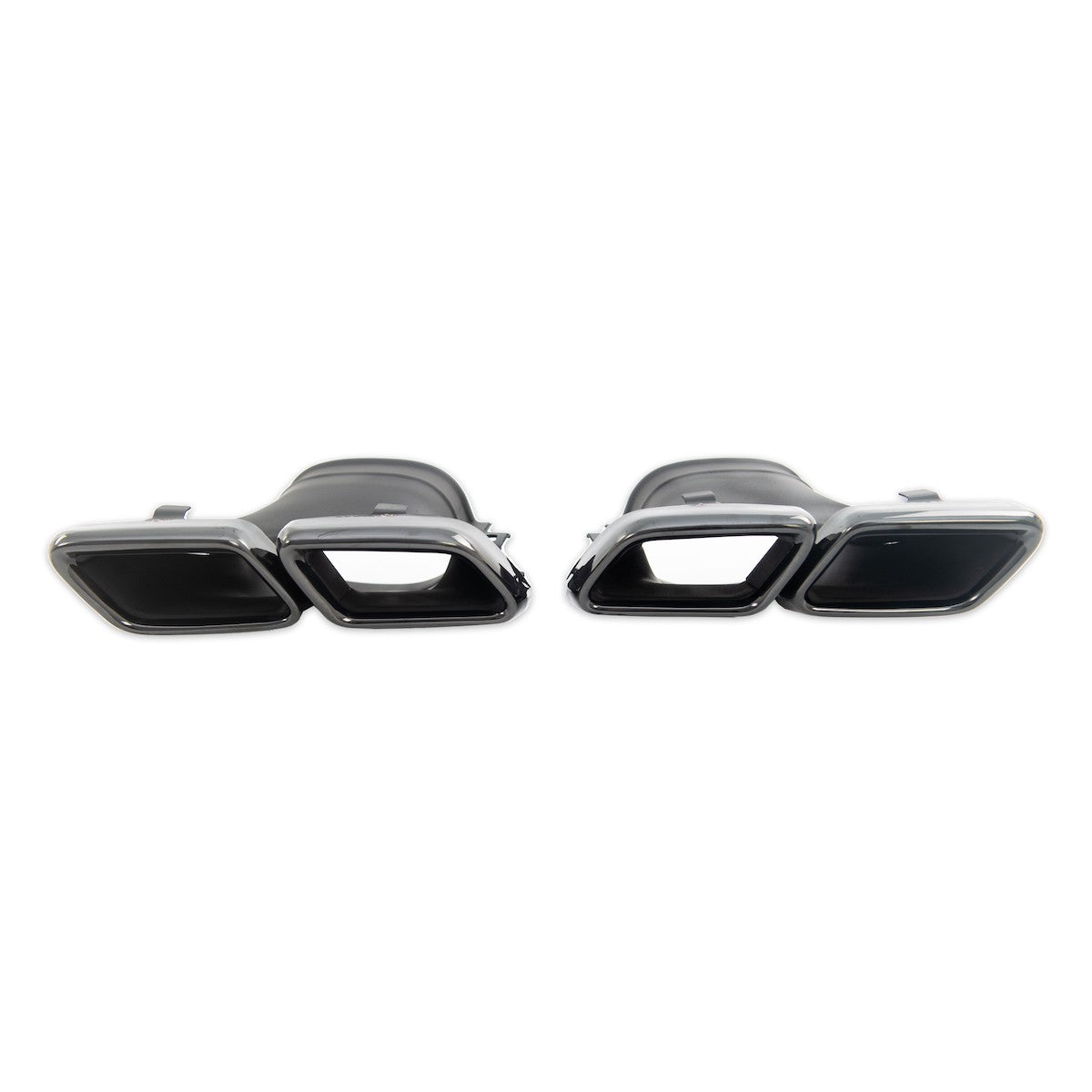 Auspuffendrohre Schwarz passend für Mercedes E-Klasse W213 GLC X253 2016-2021