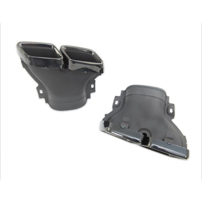 Auspuffendrohre Schwarz passend für Mercedes E-Klasse W213 GLC X253 2016-2021