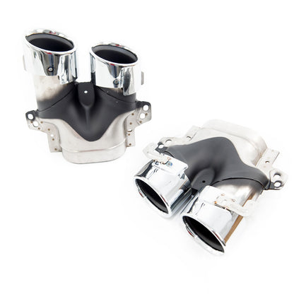 Auspuffendrohre Chrom passend für Mercedes E-Klasse W213 2021-2023