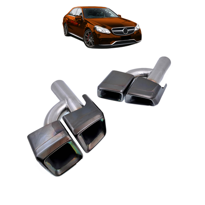 Schwarze Auspuffendrohre passend für Mercedes E-Klasse W212 S212 ML W166 13-16