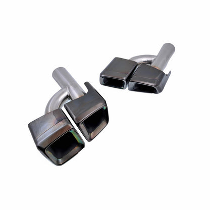 Schwarze Auspuffendrohre passend für Mercedes E-Klasse W212 S212 ML W166 13-16