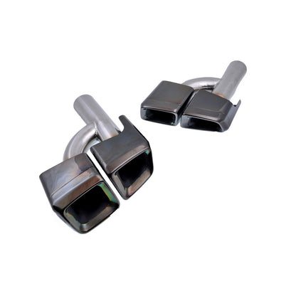 Schwarze Auspuffendrohre passend für Mercedes E-Klasse W212 S212 ML W166 13-16