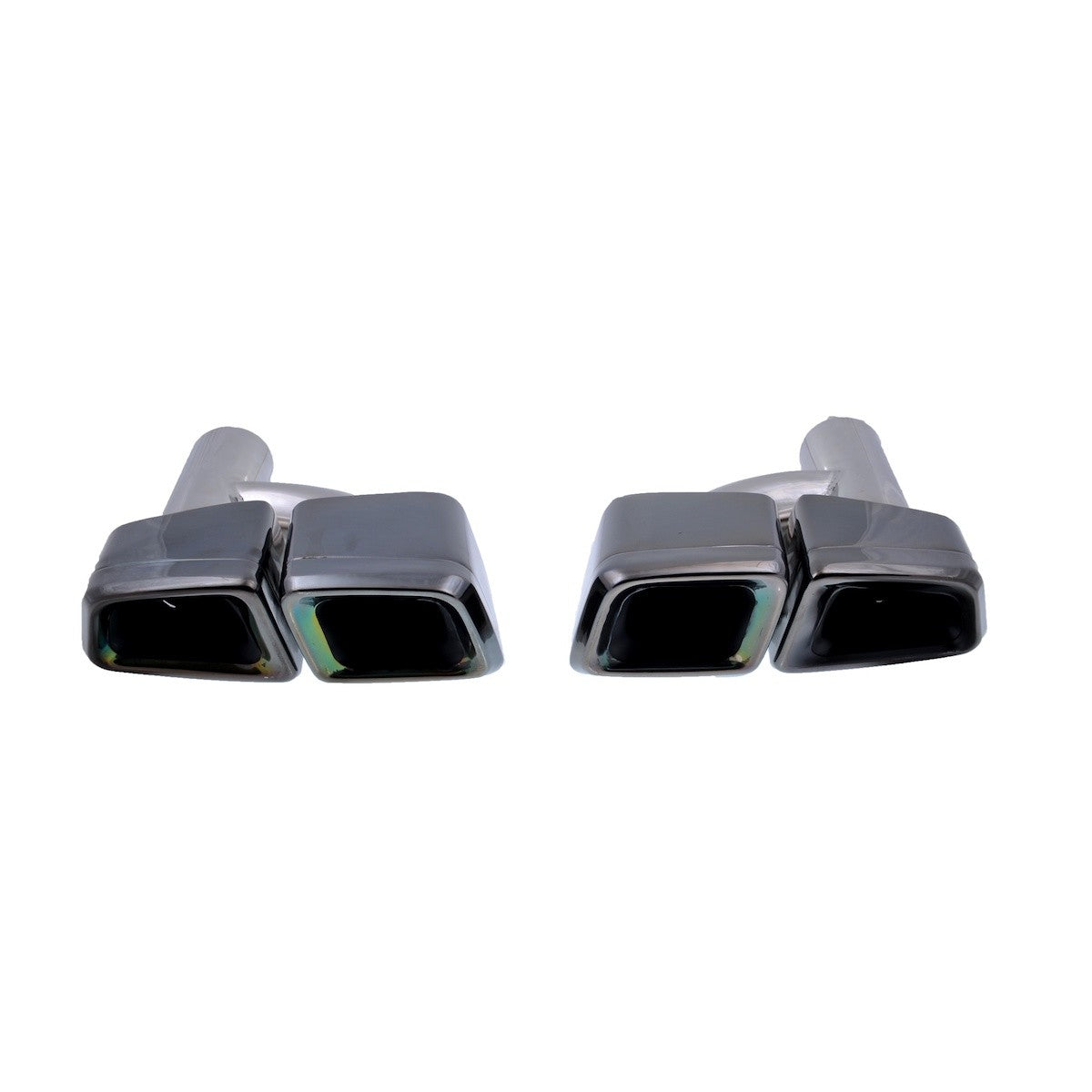 Schwarze Auspuffendrohre passend für Mercedes E-Klasse W212 S212 ML W166 13-16
