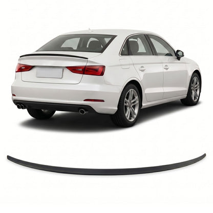 Kofferraumspoiler Matt Schwarz passend für Audi A3 (8V) Limousine 2013-2020