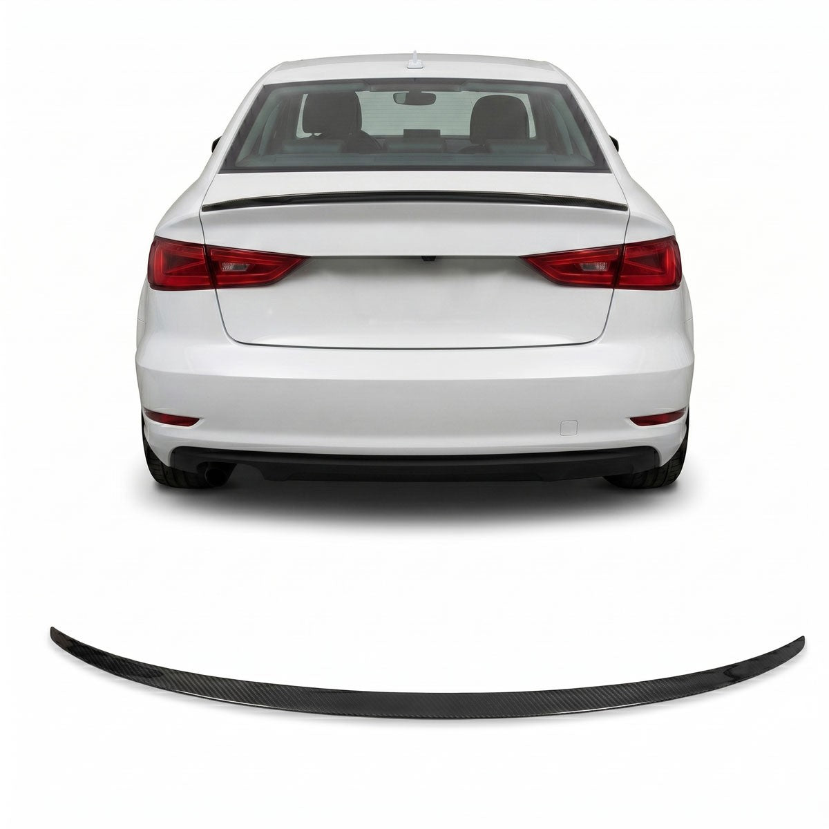 Kofferraumspoiler Carbon-Optik passend für Audi A3 (8V) Limousine 2013-2020