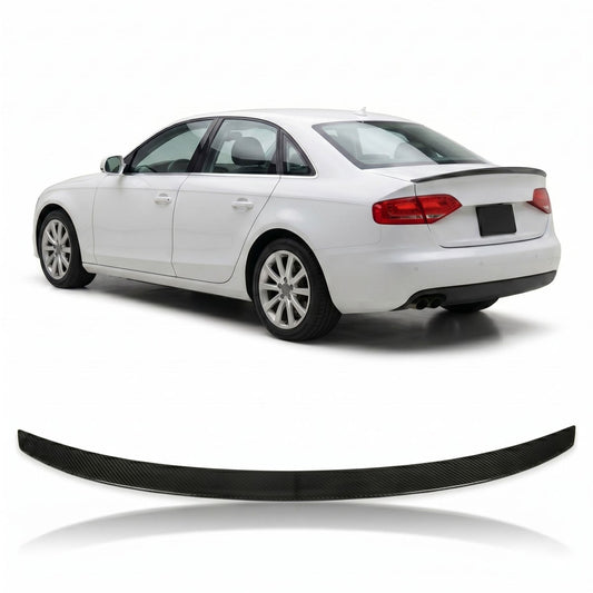 Kofferraumspoiler Carbon-Optik passend für Audi A4 B8 (8K) Limousine 2007-2015