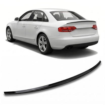 Kofferraumspoiler Hochglanz Schwarz passend für Audi A4 B8 2007-2015