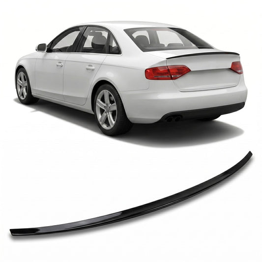 Kofferraumspoiler Hochglanz Schwarz passend für Audi A4 B8 2007-2015