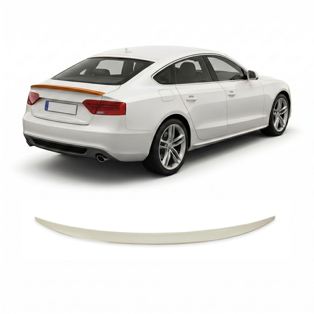 Kofferraumspoiler lackierbar passend für Audi A5 8T Sportback 2009-2017