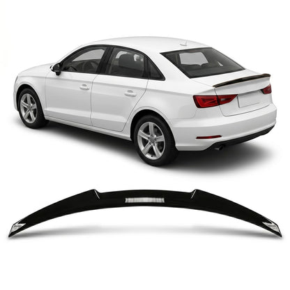 Kofferraumspoiler Hochglanz Schwarz passend für Audi A3 8V Limousine 2013-2019