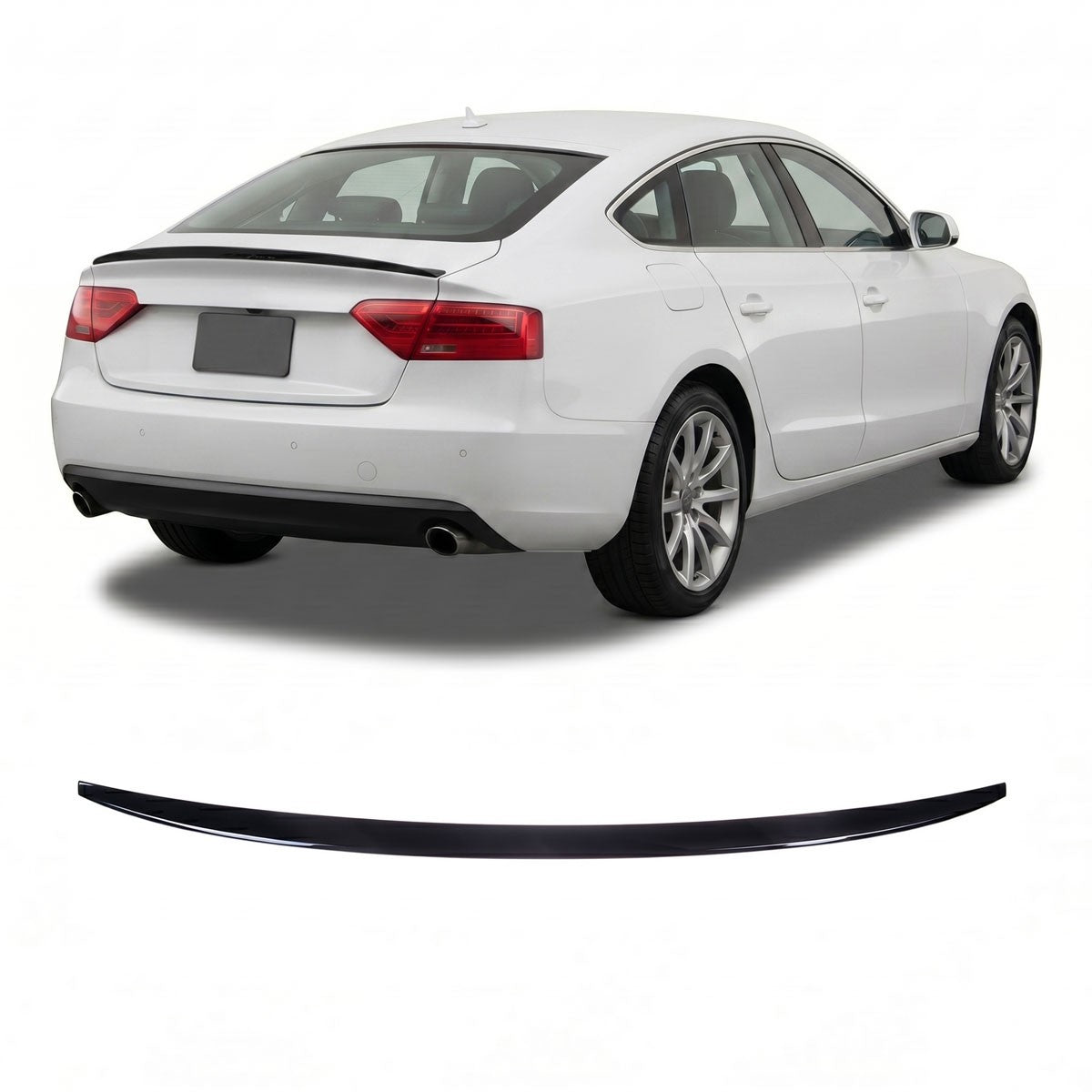 Kofferraumspoiler Gloss Schwarz passend für Audi A5 8T Sportback 2009-2017