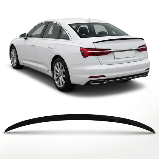 Kofferraumspoiler Hochglanz Schwarz passend für Audi A6 C8 4A Limousine 2018-2024