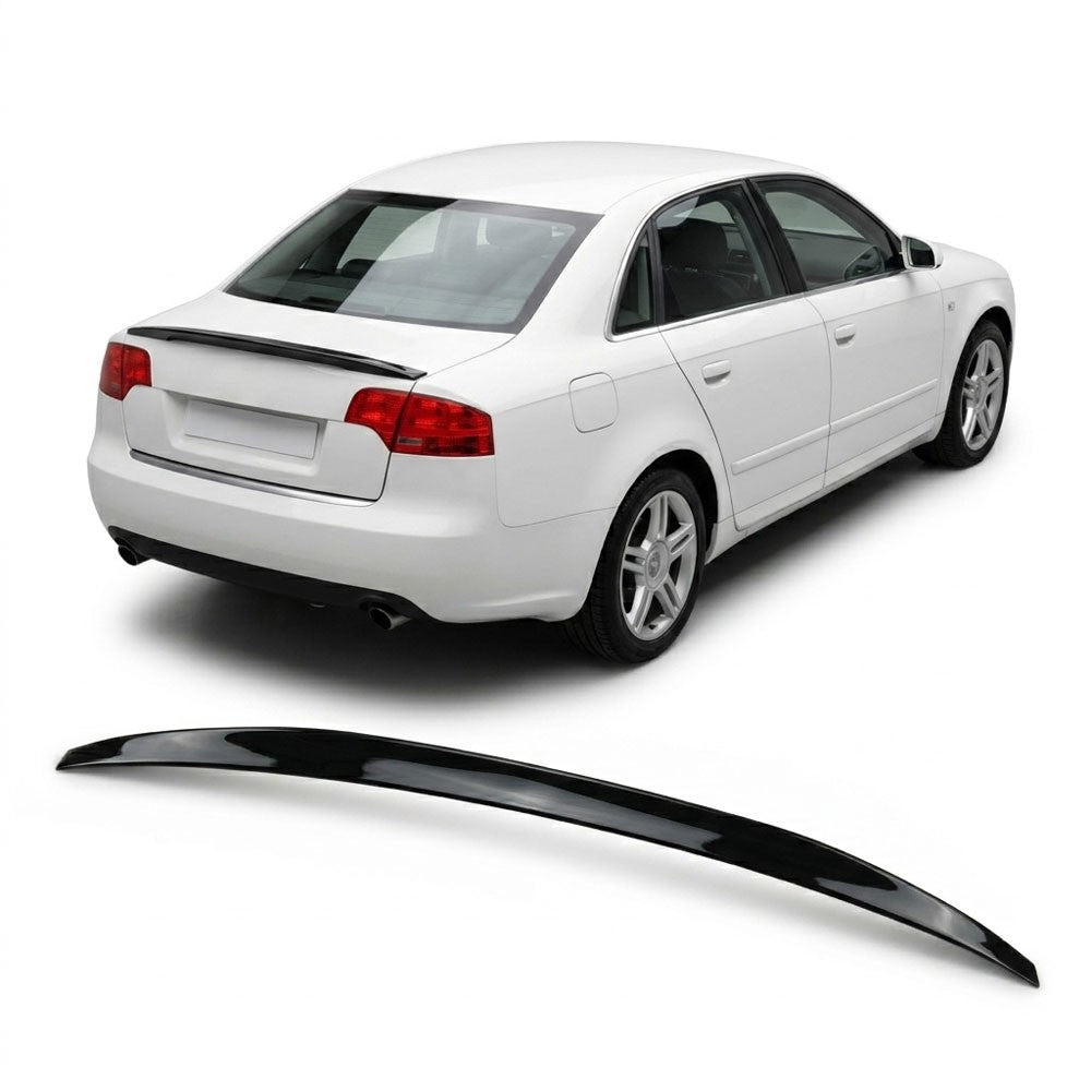 Kofferraumspoiler Hochglanz Schwarz passend für Audi A4 B6 B7 Limousine 2001-2007