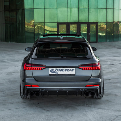 Kofferraumspoiler passend für Audi S6 C8 Avant 2019+ Hochglanz Schwarz