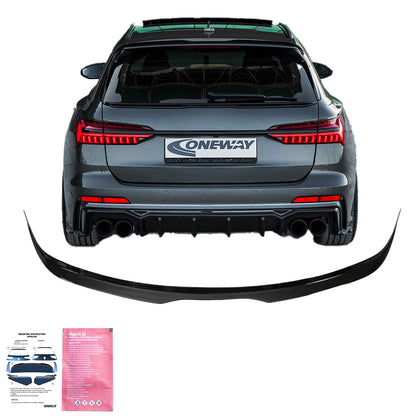 Dachspoiler passend für Audi S6 C8 Avant 2019+ Hochglanz Schwarz