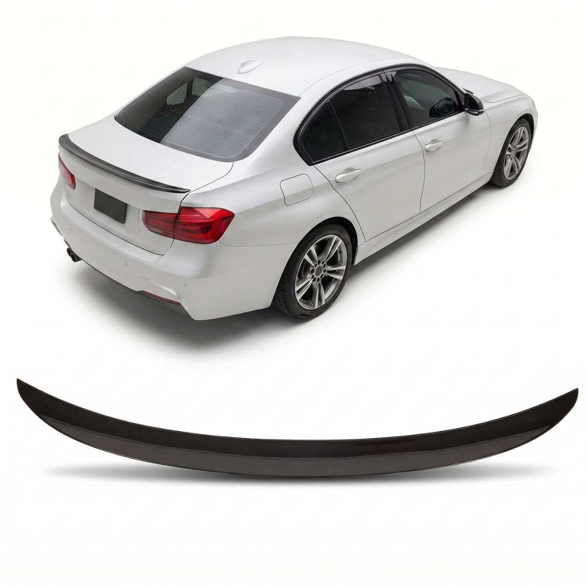 Kofferraumspoiler Hochglanz Schwarz passend für BMW 3er F30 Limousine 2012-2018