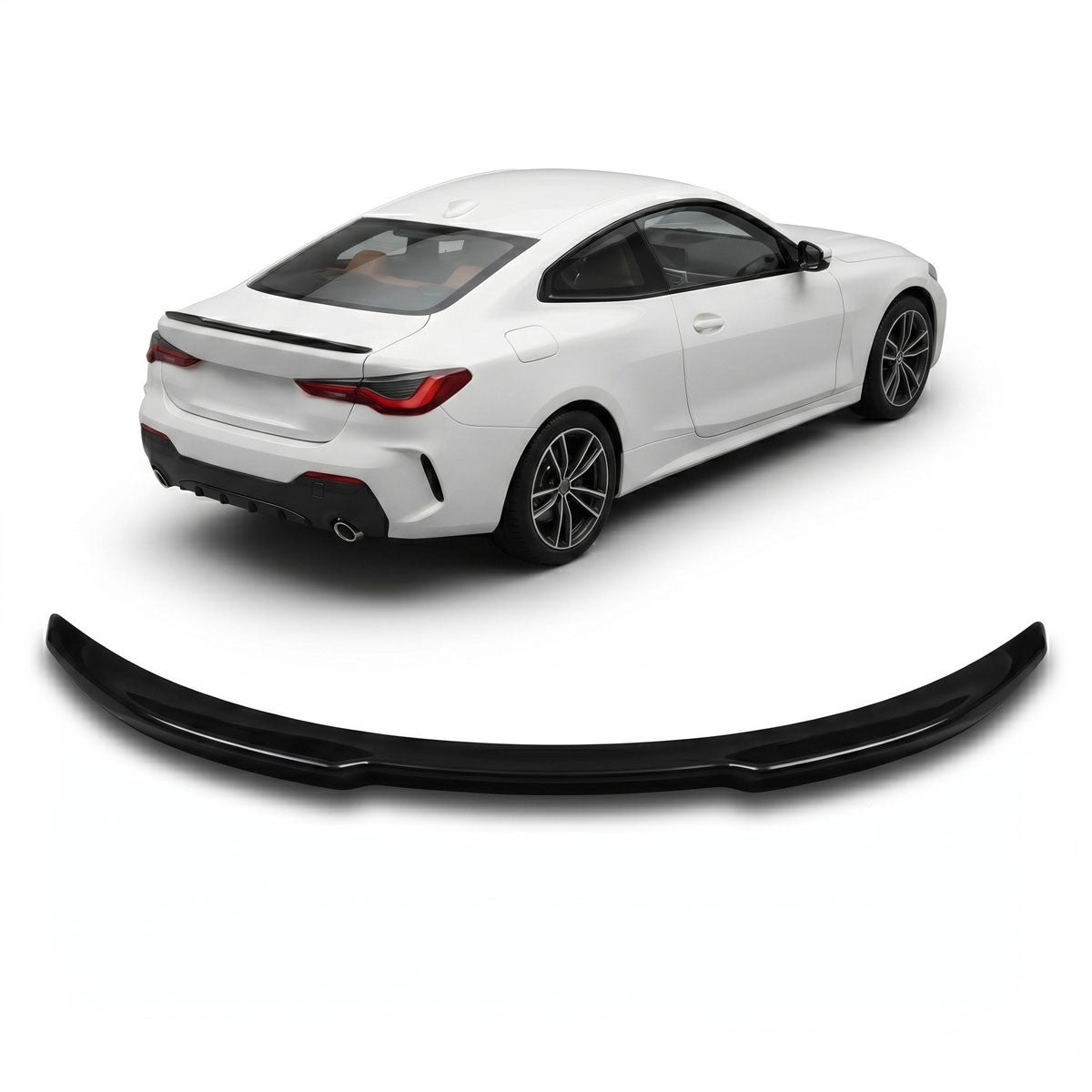 Kofferraumspoiler Hochglanz Schwarz passend für BMW 4er G22 Coupe 2020-
