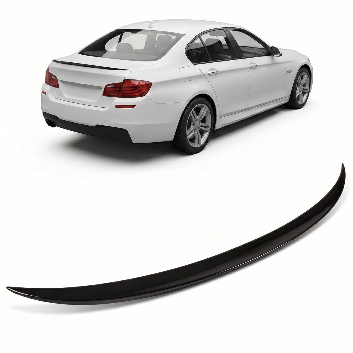 Kofferraumspoiler Gloss Schwarz passend für BMW 5er F10 Limousine 2010-2016