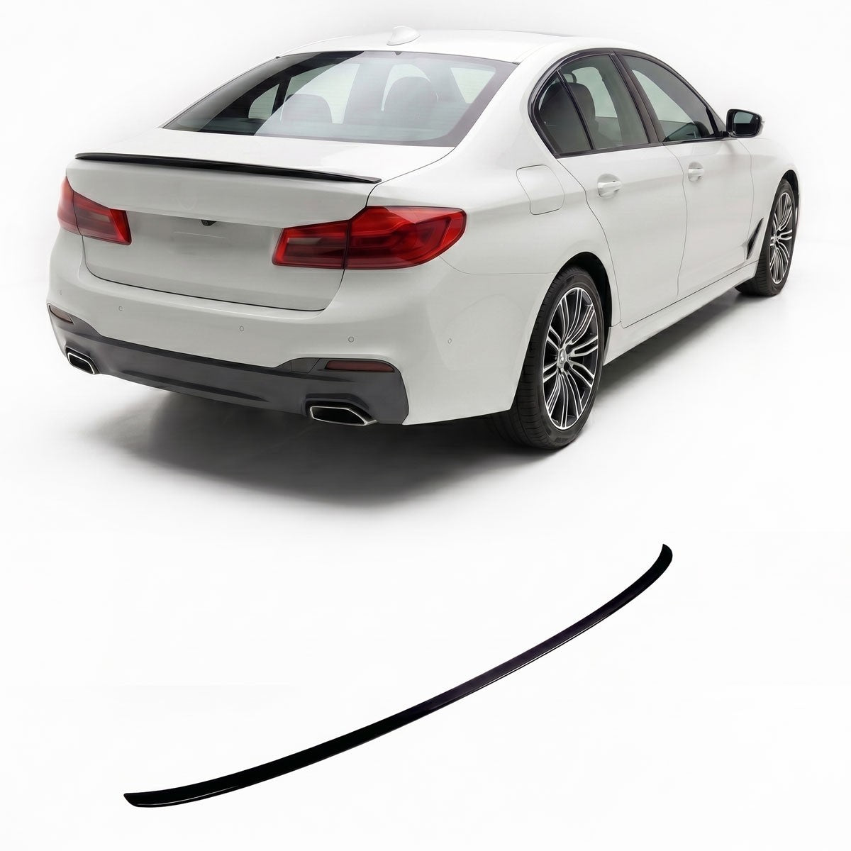 Kofferraumspoiler Hochglanz Schwarz passend für BMW 5er G30 Limousine 2016-2023