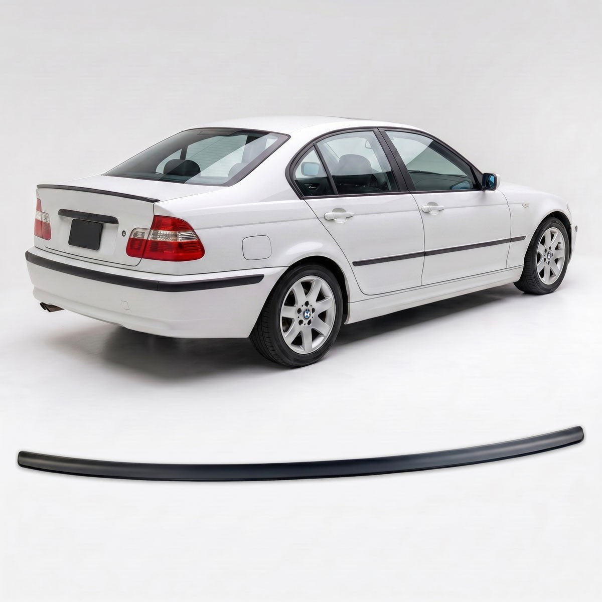 Kofferraumspoiler Matt Schwarz passend für BMW 3er E46 Limousine 1997-2005