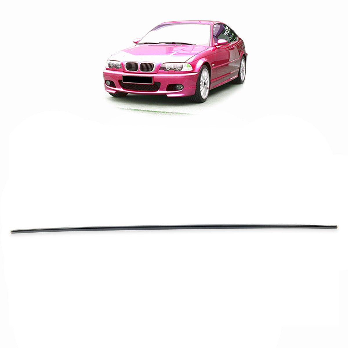Kofferraumspoiler Hochglanz Schwarz passend für BMW 3er E46 Coupé 1999-2006