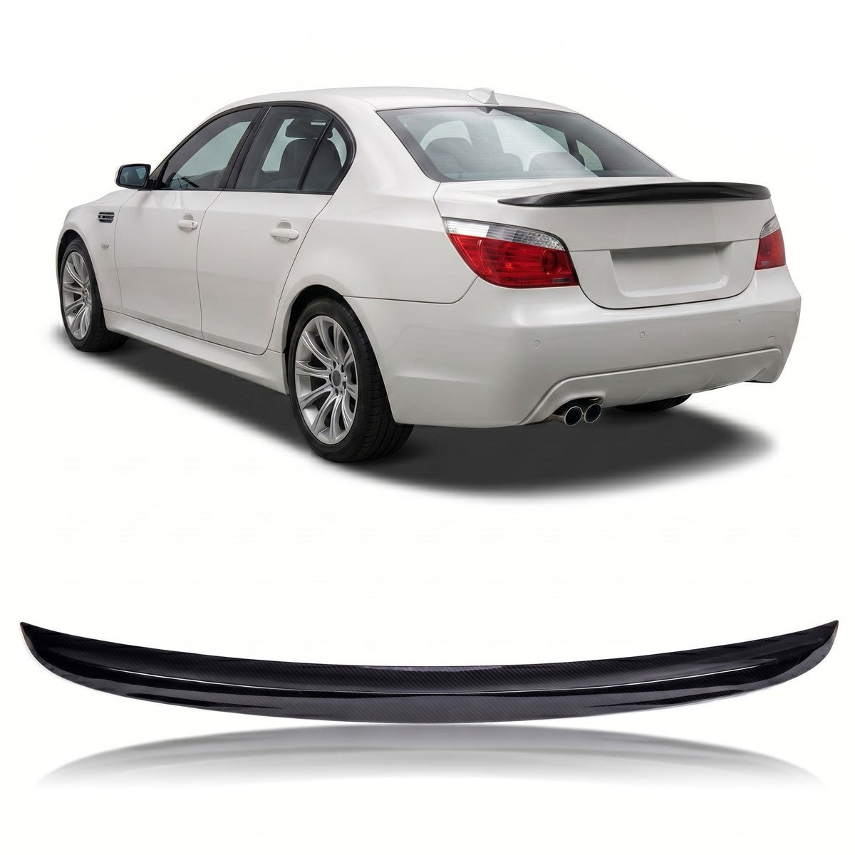 Sport Kofferraumspoiler Carbon-Optik passend für BMW 5 (E60) Limousine 2001-2010