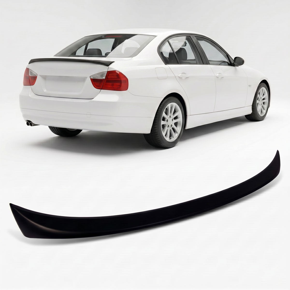 Kofferraumspoiler Matt Schwarz passend für BMW 3er E90 Limousine 2004-2011
