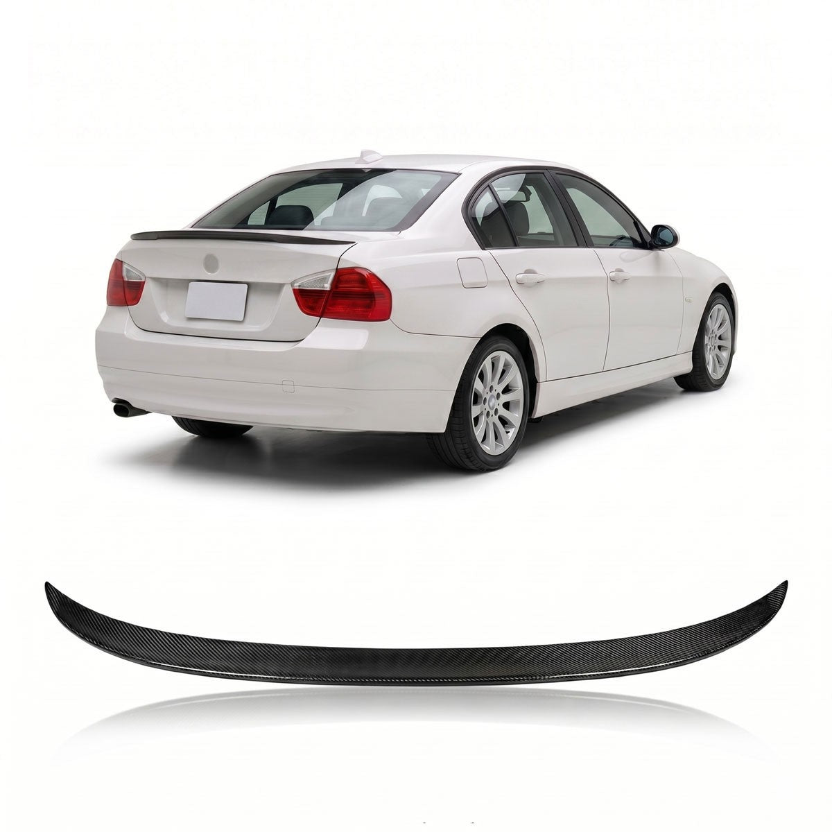Sport Kofferraumspoiler Carbon-Optik passend für BMW 3 (E90) Limousine 2004-2011