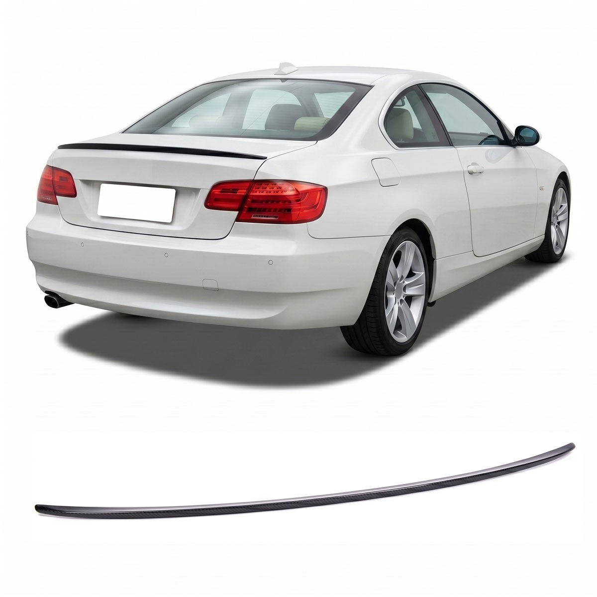 Sport Kofferraumspoiler Matt Schwarz passend für BMW 3er E92 Coupé 2006-2013